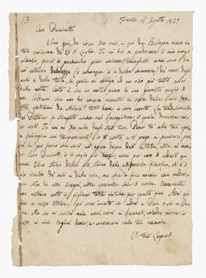 Leopardi, Giacomo - Lettera