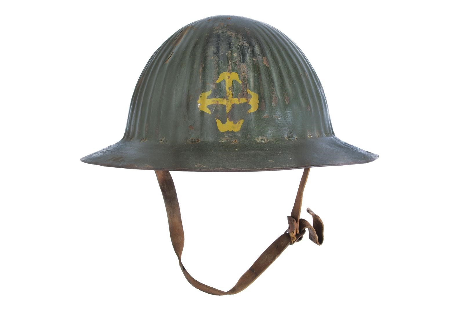 Elmetto mod. 1916 della Legione Portoghese in Spagna
