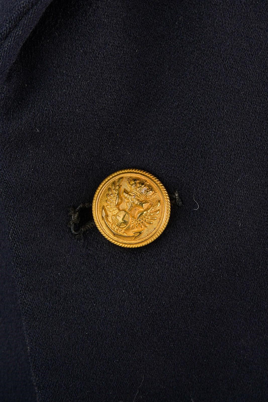 Regno d'Italia, Giacca da tenente di vascello della Regia Marina, panno blu scuro con stellette e...