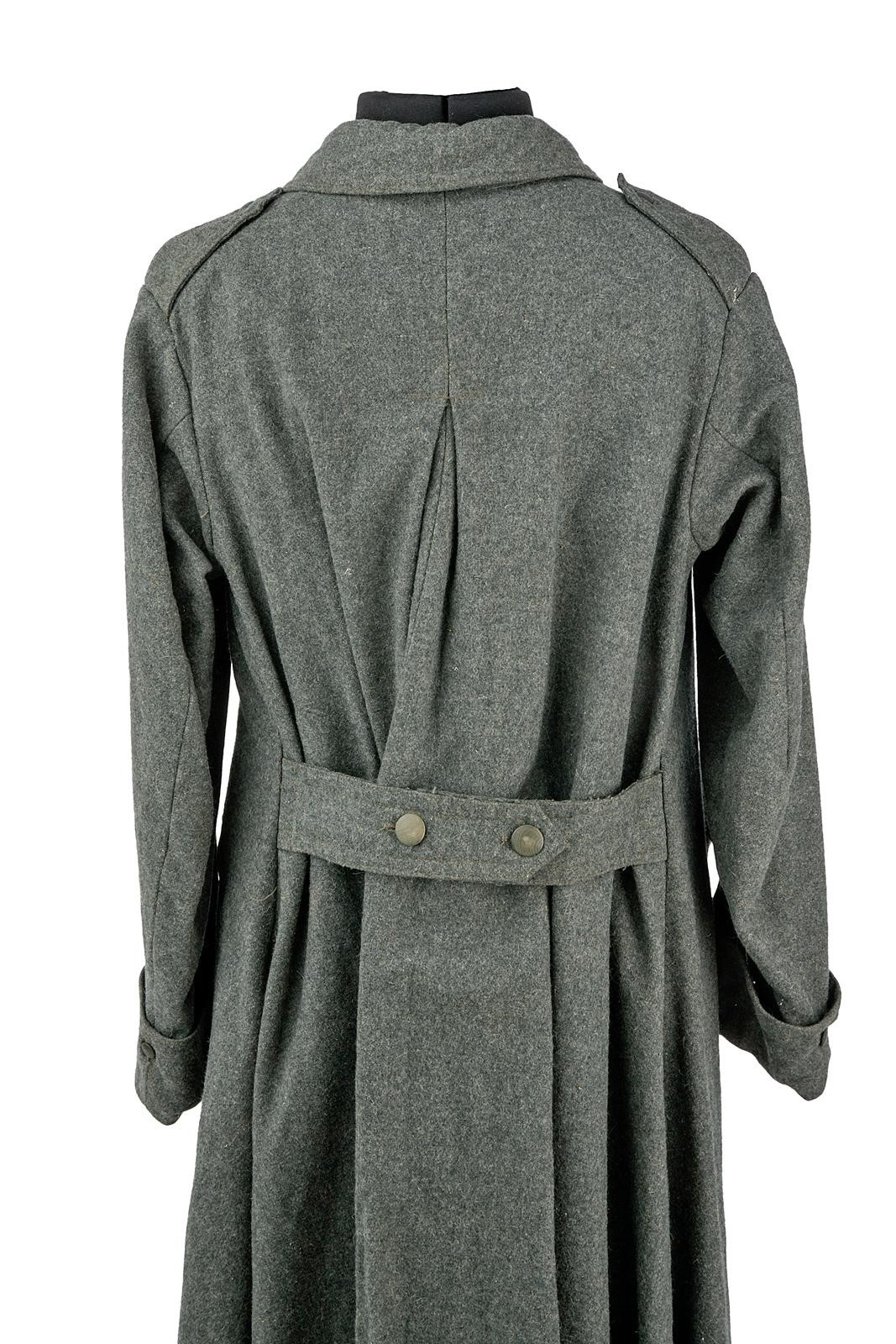 Cappotto militare, panno grigioverde tipo lana, prima metà del XX secolo