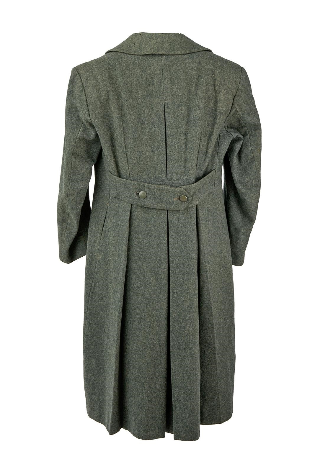 Cappotto da tenente colonnello dell’esercito, in tessuto grigioverde tipo lana, secondo quarto de...