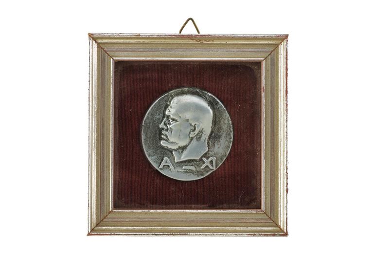 Mussolini, Benito, Medaglia commemorativa “A - XI”, diametro 4,5 cm, 1933