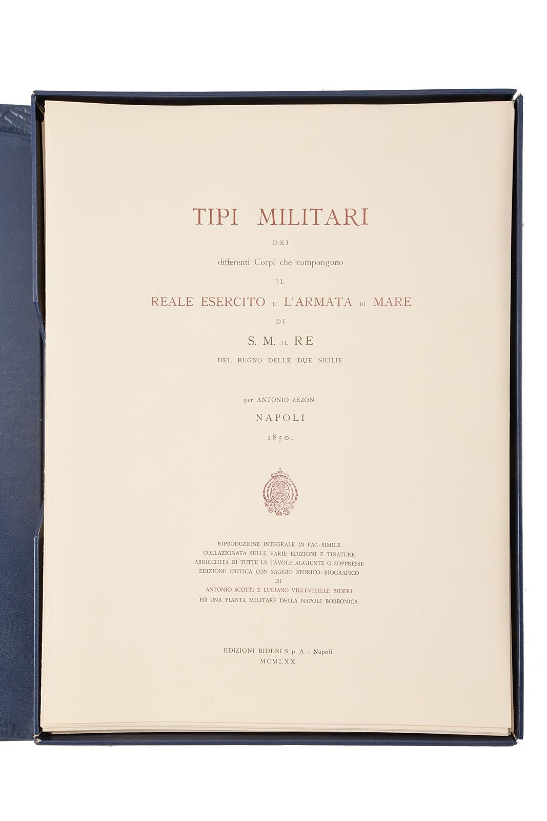 Zezon, Antonio, Tipi Militari dei differenti Corpi del Reale Esercito e dell’Armata di Mare di S....