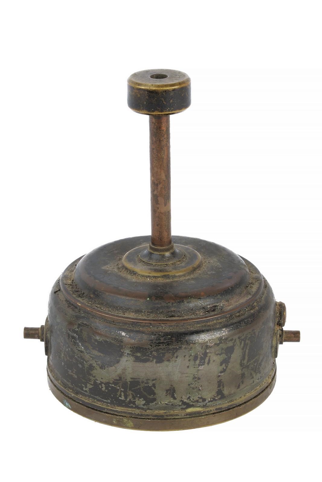 Bussola da aereo, metallo con finestra circolare in vetro e disco interno movibile (1914-18)