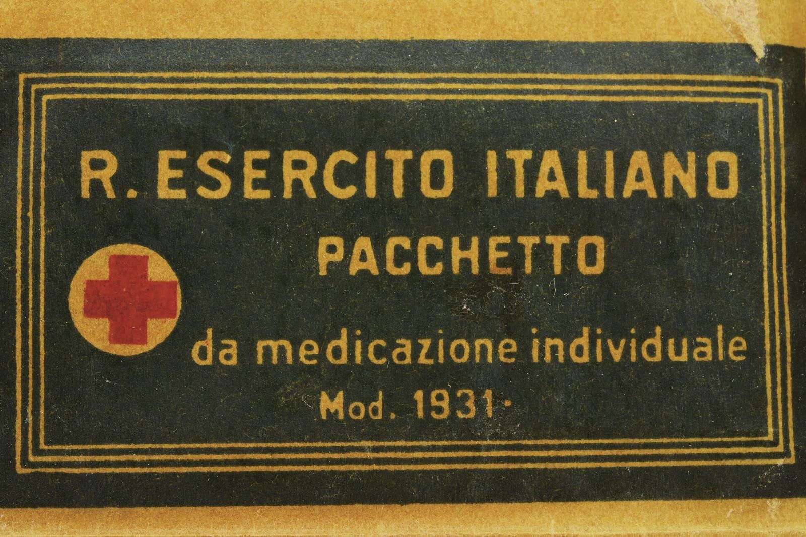 Regno d'Italia, Oggetti per medicazione (tre pacchetti con tela di cotone)