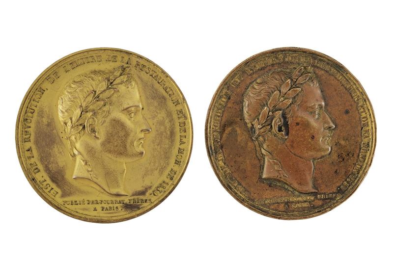 Luigi Filippo (1830-1848), Ritorno delle ceneri di Napoleone agli Invalides, medaglia francese in...