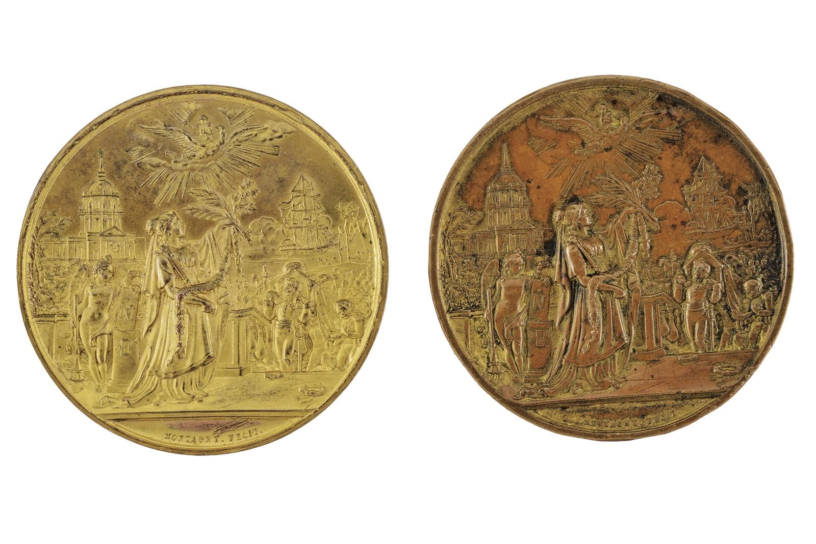 Luigi Filippo (1830-1848), Ritorno delle ceneri di Napoleone agli Invalides, medaglia francese in...