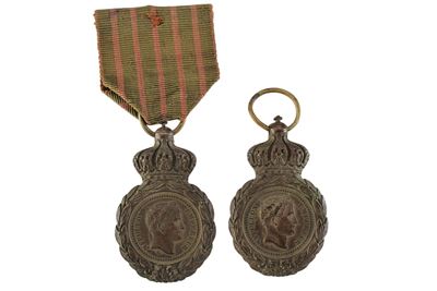 Medaglia di Sant’Elena, lotto di due, bronzo