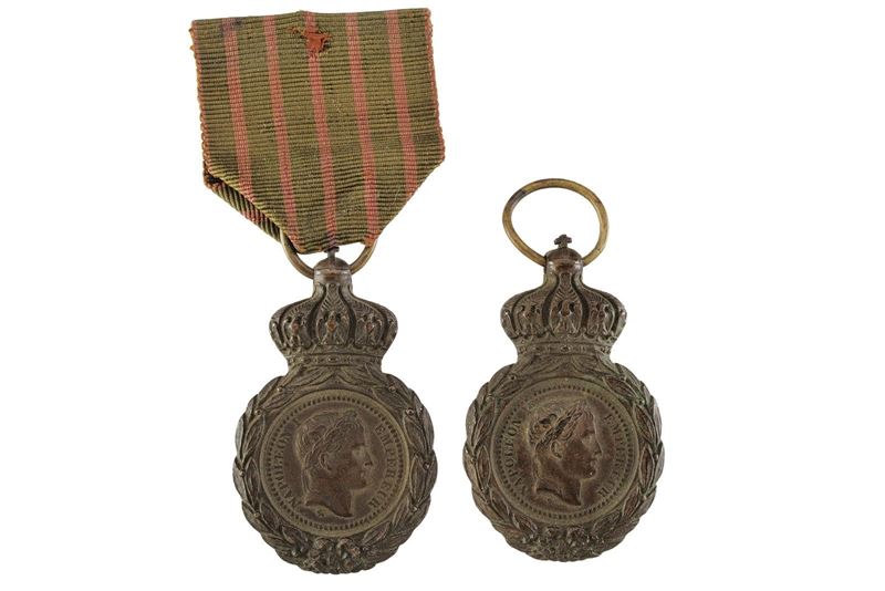 Medaglia di Sant’Elena, lotto di due, bronzo