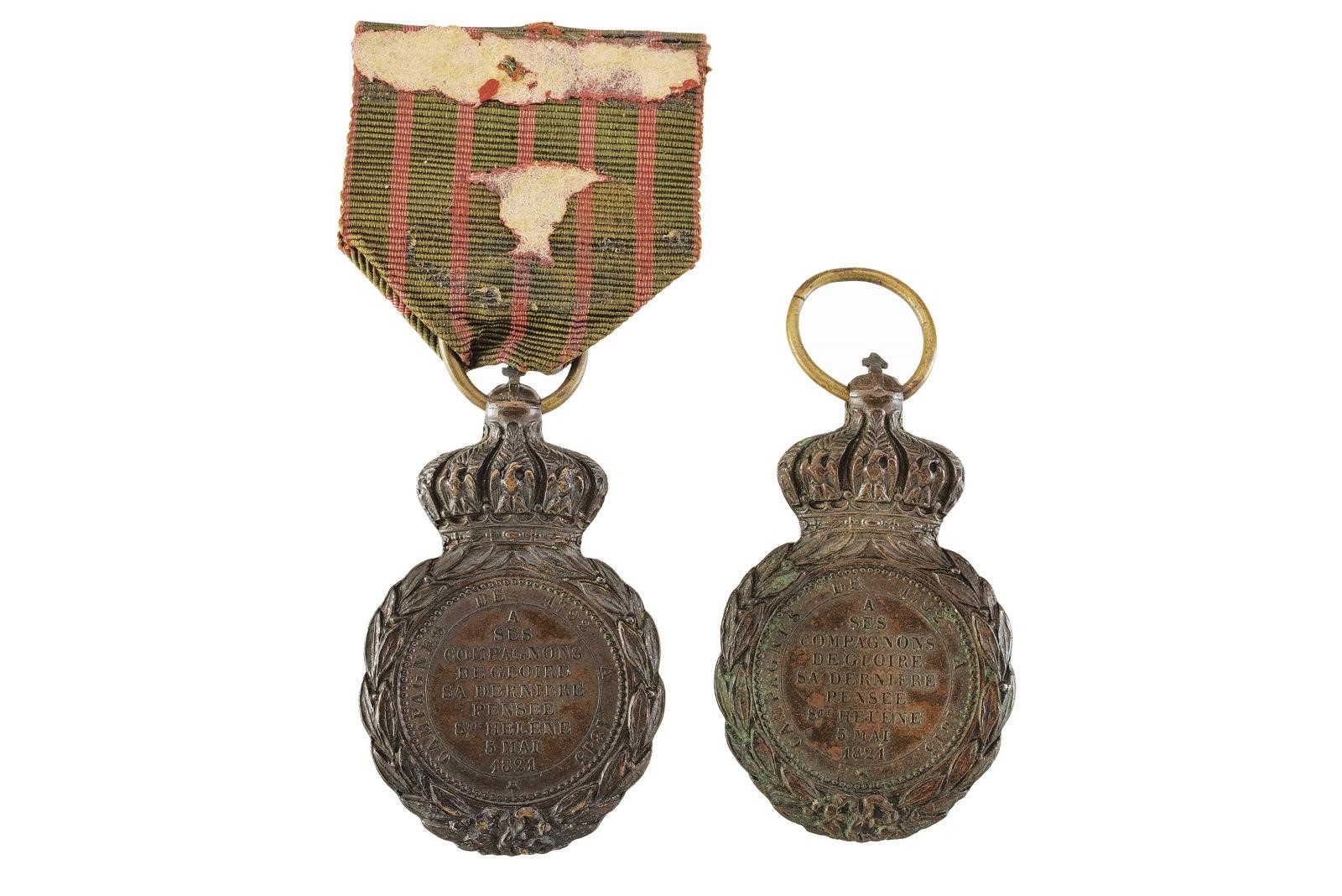 Medaglia di Sant’Elena, lotto di due, bronzo