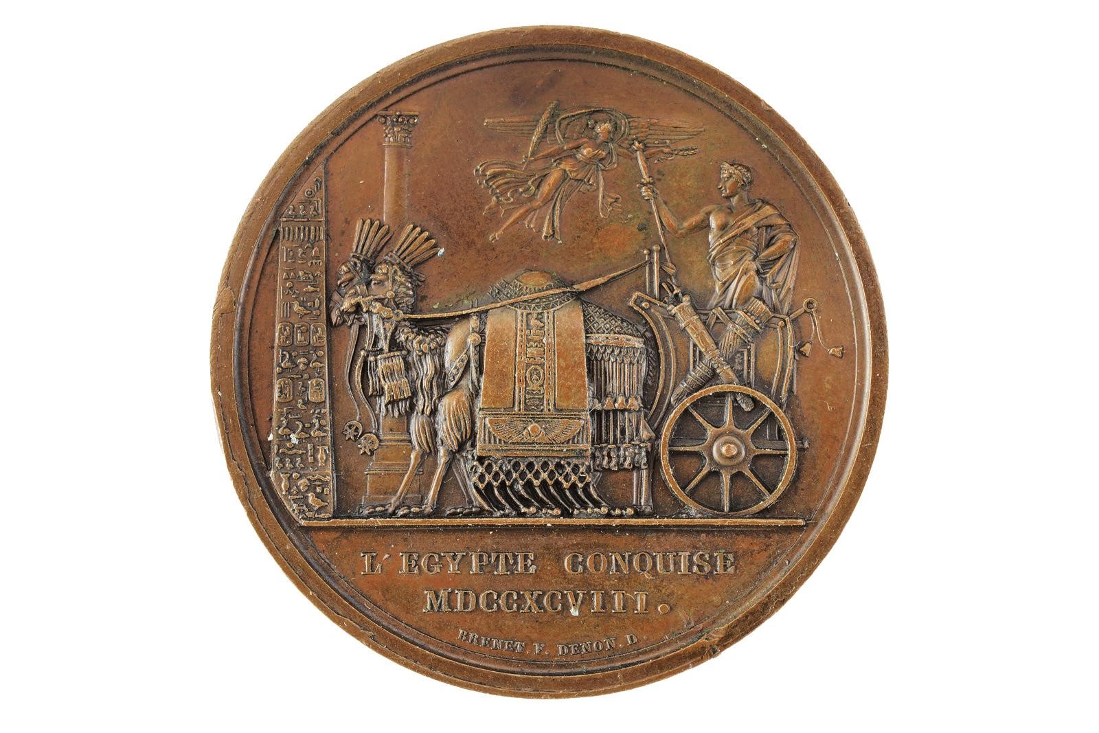 Napoleone I, Conquista dell’Egitto, medaglia in bronzo, inizio XIX secolo