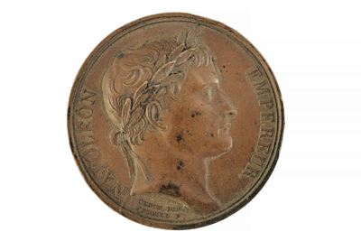 Napoleone I, Incoronazione (1804) — medaglia commemorativa in bronzo, 39,8 mm