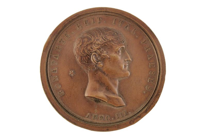 Bonaparte, Terzo anno di Presidenza della Repubblica Italiana (1802-1805), medaglia in bronzo