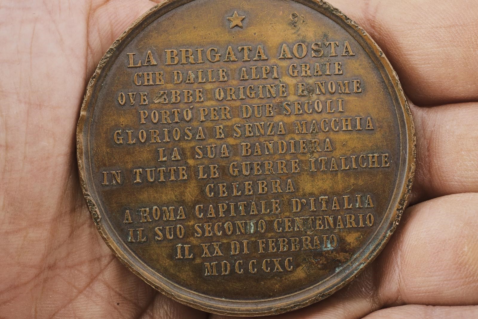 Regno d’Italia, Due medaglie commemorative per Umberto I (1878-1900) — bronzo, diametro 59 mm