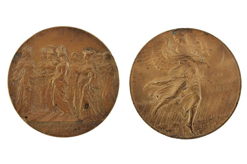 Medaglie commemorative di tiro a segno, bronzo o rame