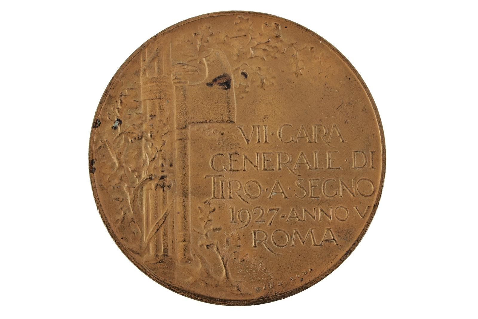 Medaglie commemorative di tiro a segno, bronzo o rame