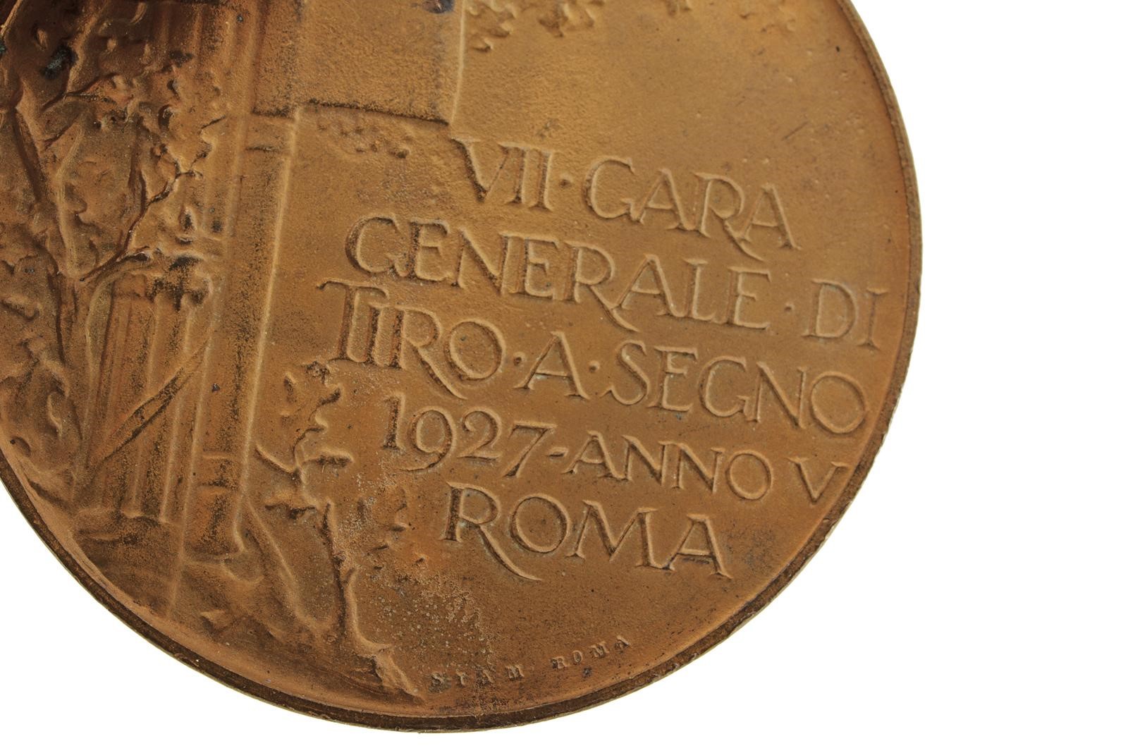 Medaglie commemorative di tiro a segno, bronzo o rame