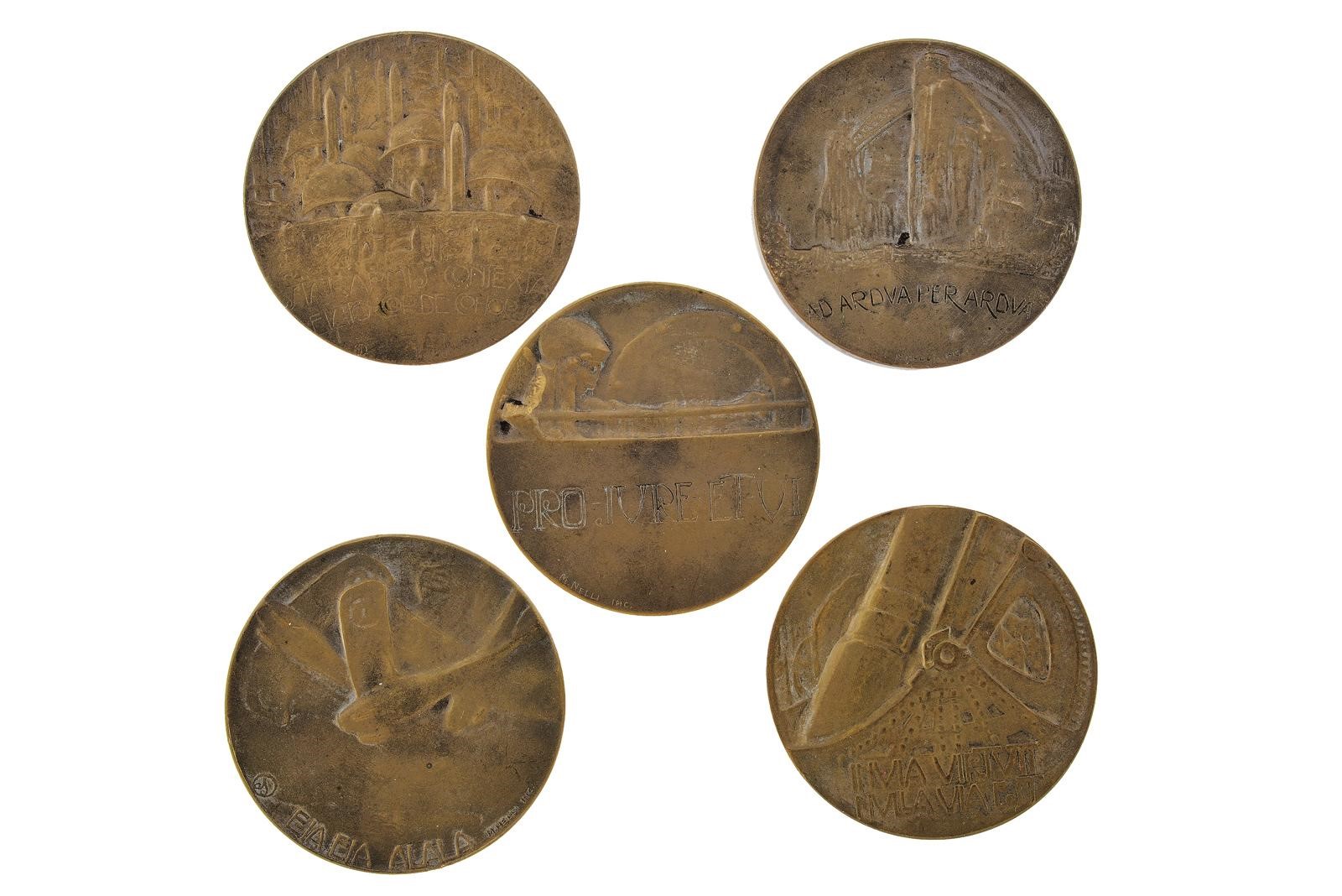 Serie di medaglie, Regno d’Italia, bronzo/rame (prima metà del XX secolo)