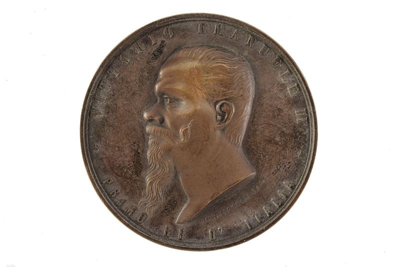 Vittorio Emanuele II, Salma al Pantheon (medaglia commemorativa, bronzo, 1878)