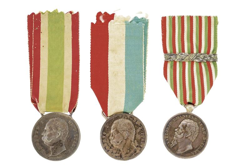 Medaglie commemorative dell’Unità d’Italia, Vittorio Emanuele II e Umberto I, Regno d’Italia