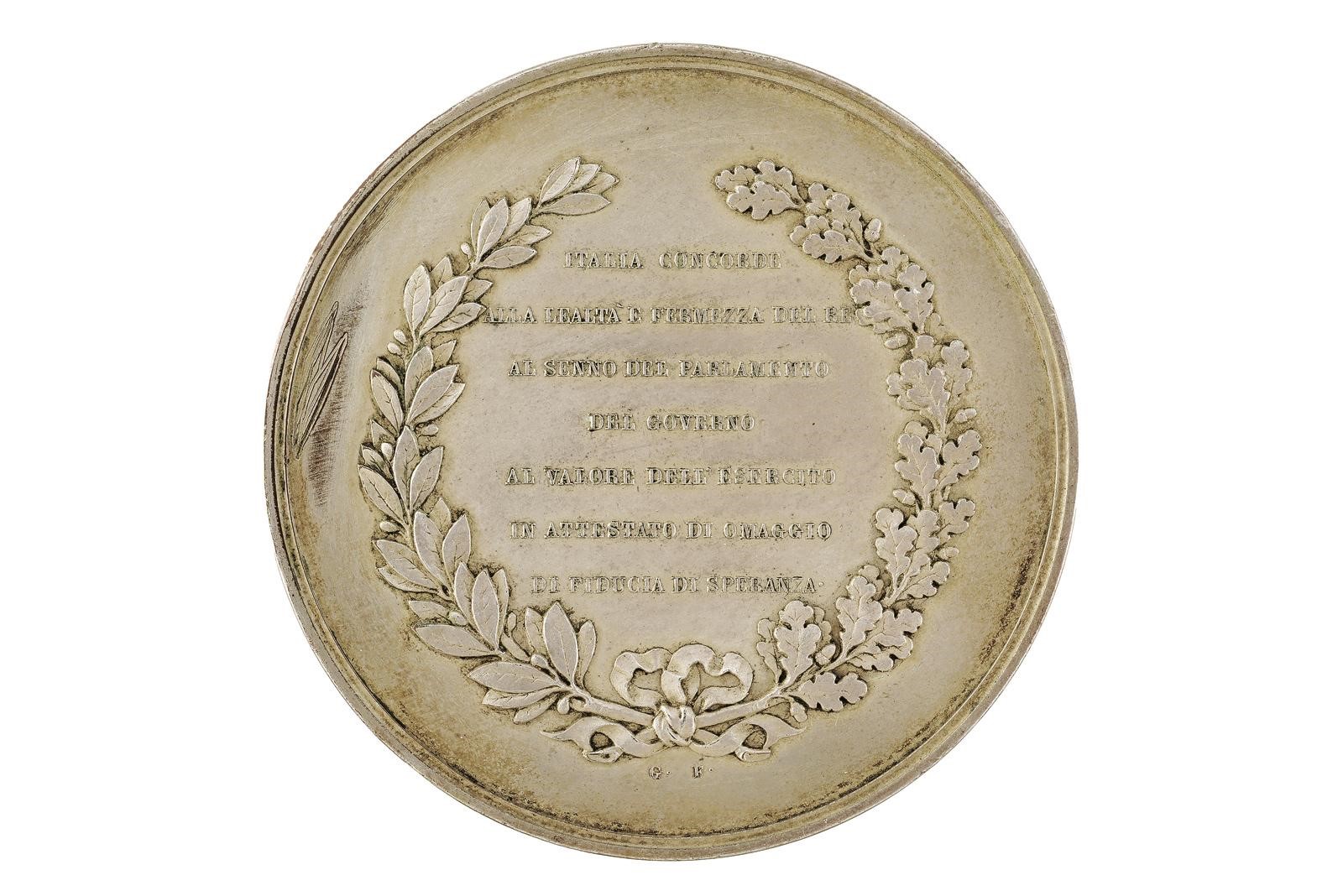 Regno d'Italia, Apertura del Parlamento – Vittorio Emanuele II (1859-1878), medaglia in bronzo ar...