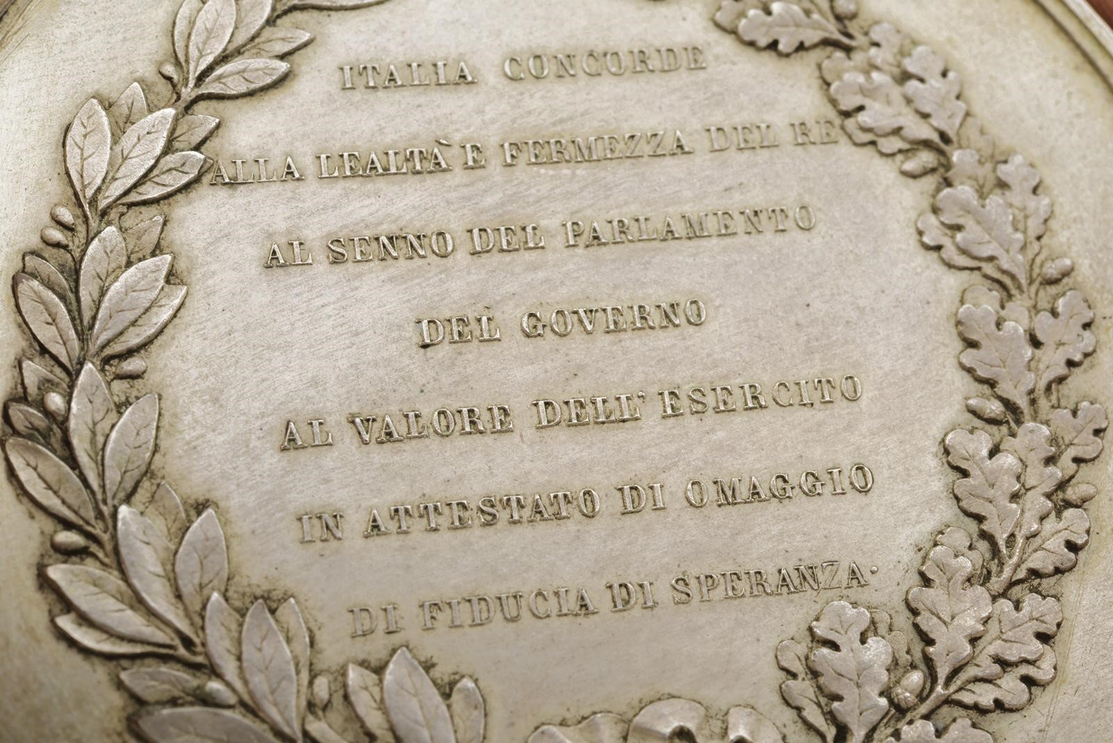 Regno d'Italia, Apertura del Parlamento – Vittorio Emanuele II (1859-1878), medaglia in bronzo ar...