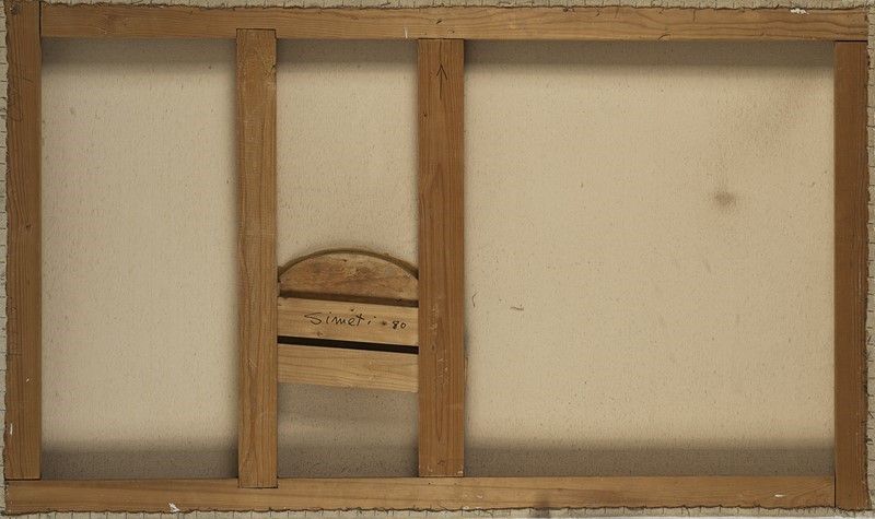 Autore non identificato, Ovale Bianco (1980), acrilico su tela sagomata