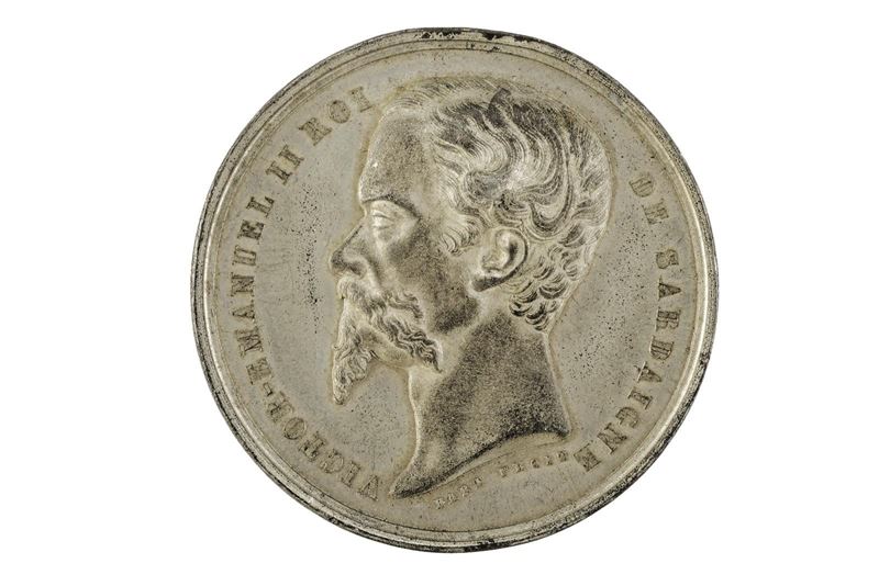 Regno di Sardegna, Spedizione in Crimea commemorativa di Vittorio Emanuele II (1855), diametro 59...
