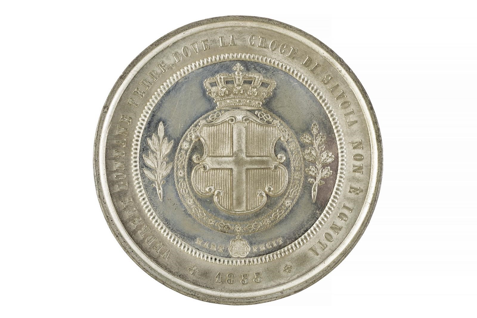 Regno di Sardegna, Spedizione in Crimea commemorativa di Vittorio Emanuele II (1855), diametro 59...