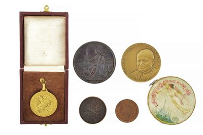 Medaglie multiple, rame argentato e metalli vari, XX secolo