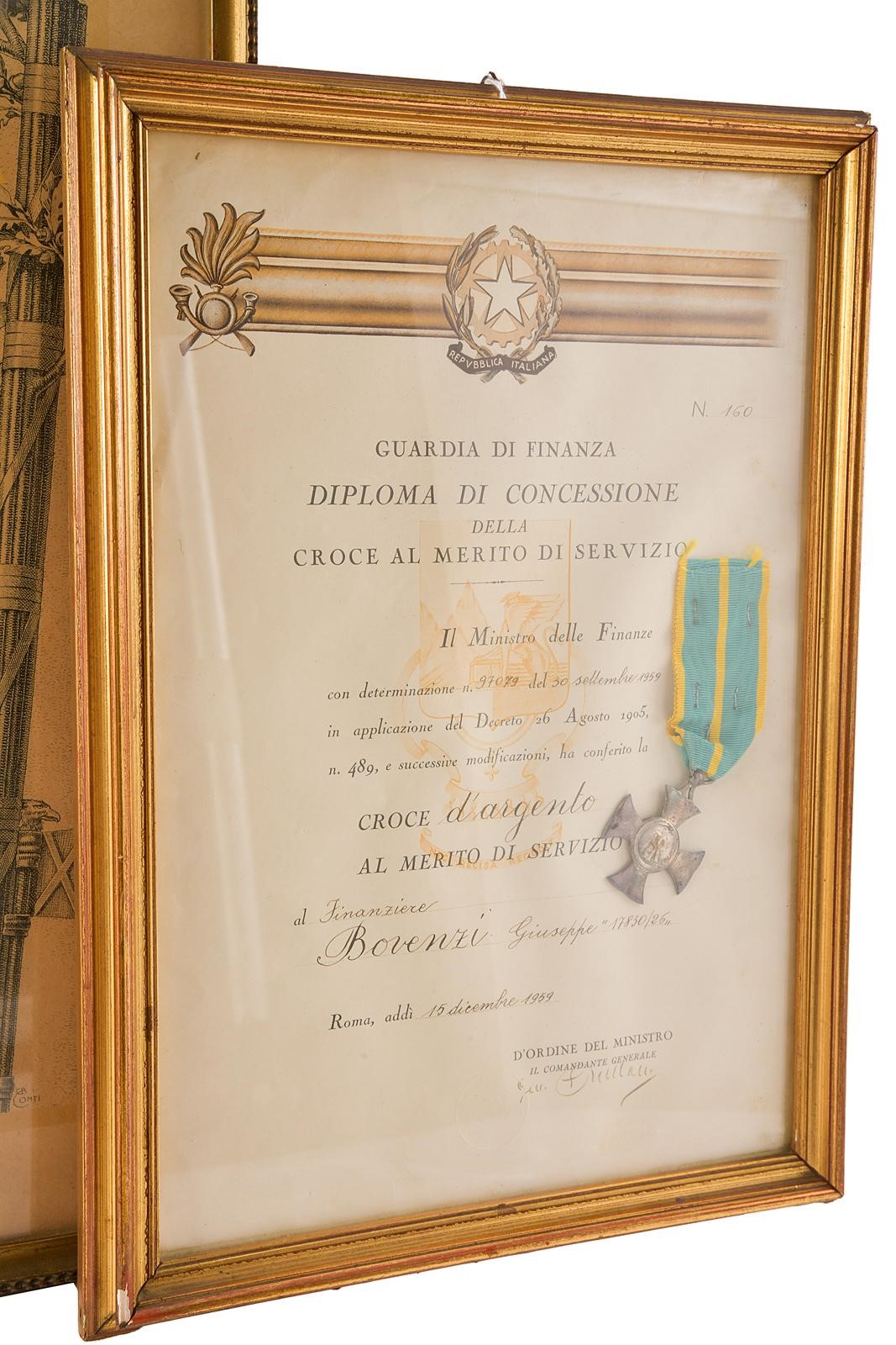 Diplomi e attestati di onorificenze militari, XX secolo