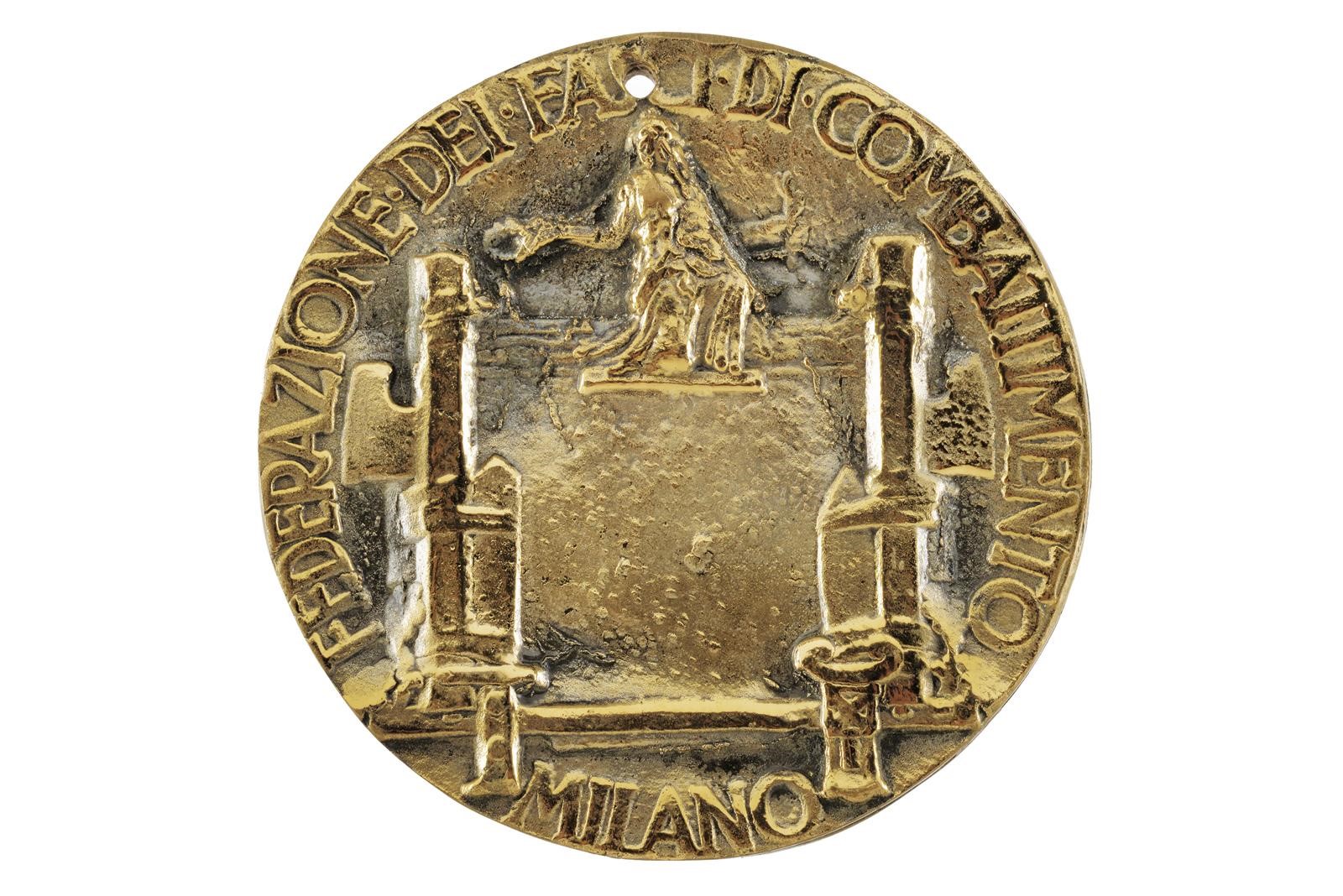 Benito Mussolini, Dux — grande medaglia statica (di fusione), diametro 11 cm