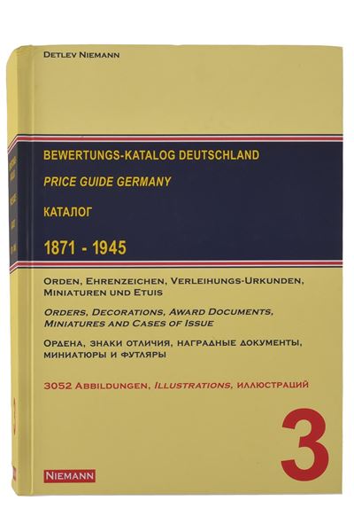 Detlev Niemann, Bewertung Katalog Deutschland 1871-1945