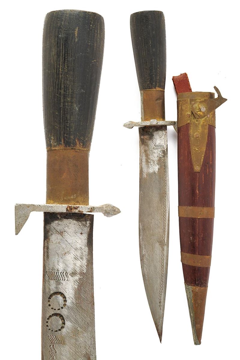 Balcani, Coltello con lama a un filo e incisioni geometriche