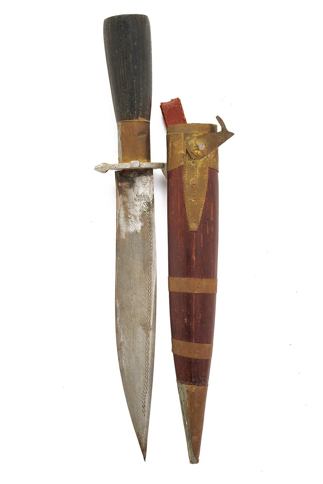 Balcani, Coltello con lama a un filo e incisioni geometriche