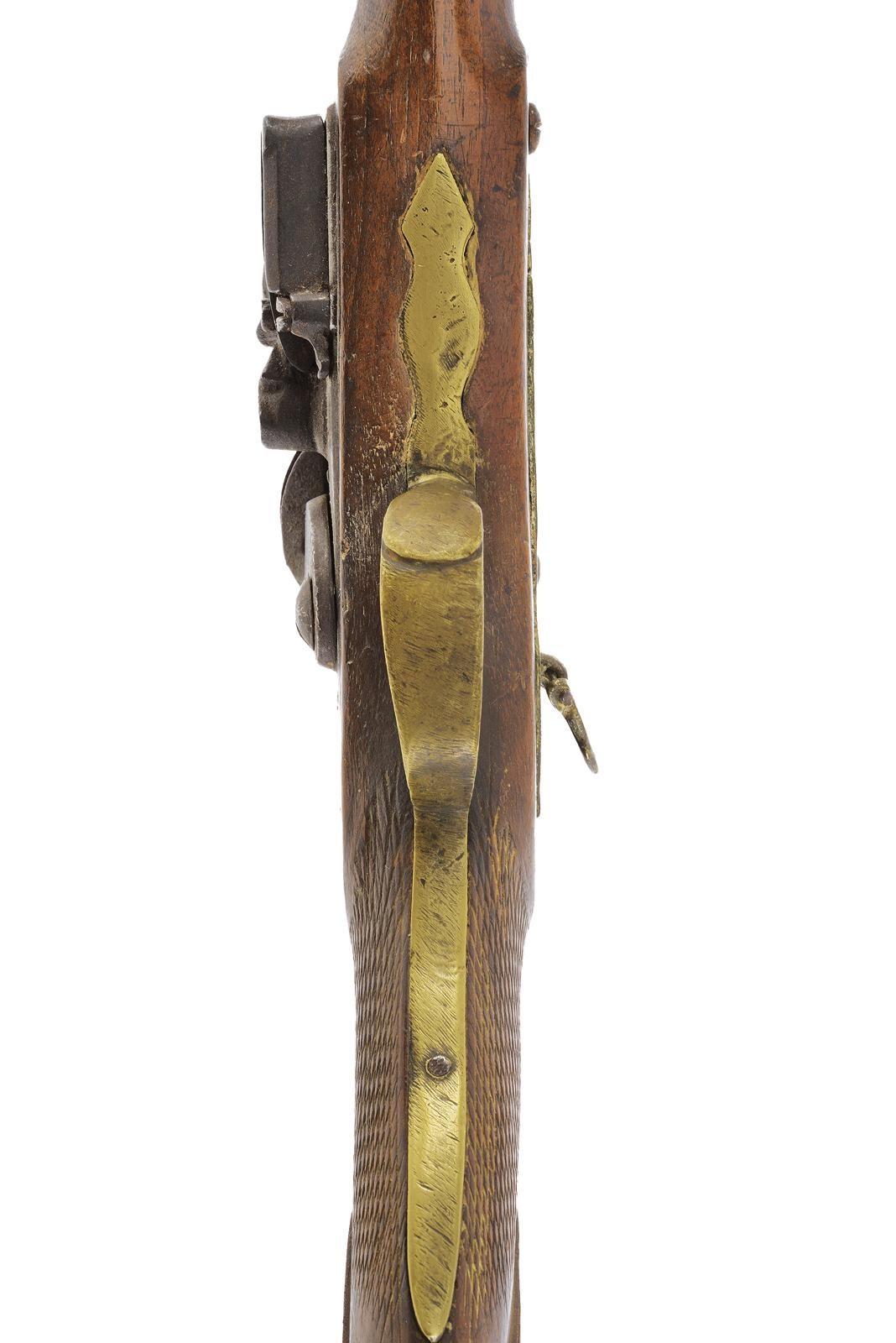 Arma a tromboncino a pietra focaia, canna liscia con volata a tromba circolare