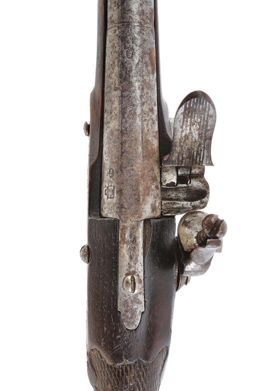 Militaria dei Balcani, Pistola a pietra con batteria a focaia, calibro 15 mm
