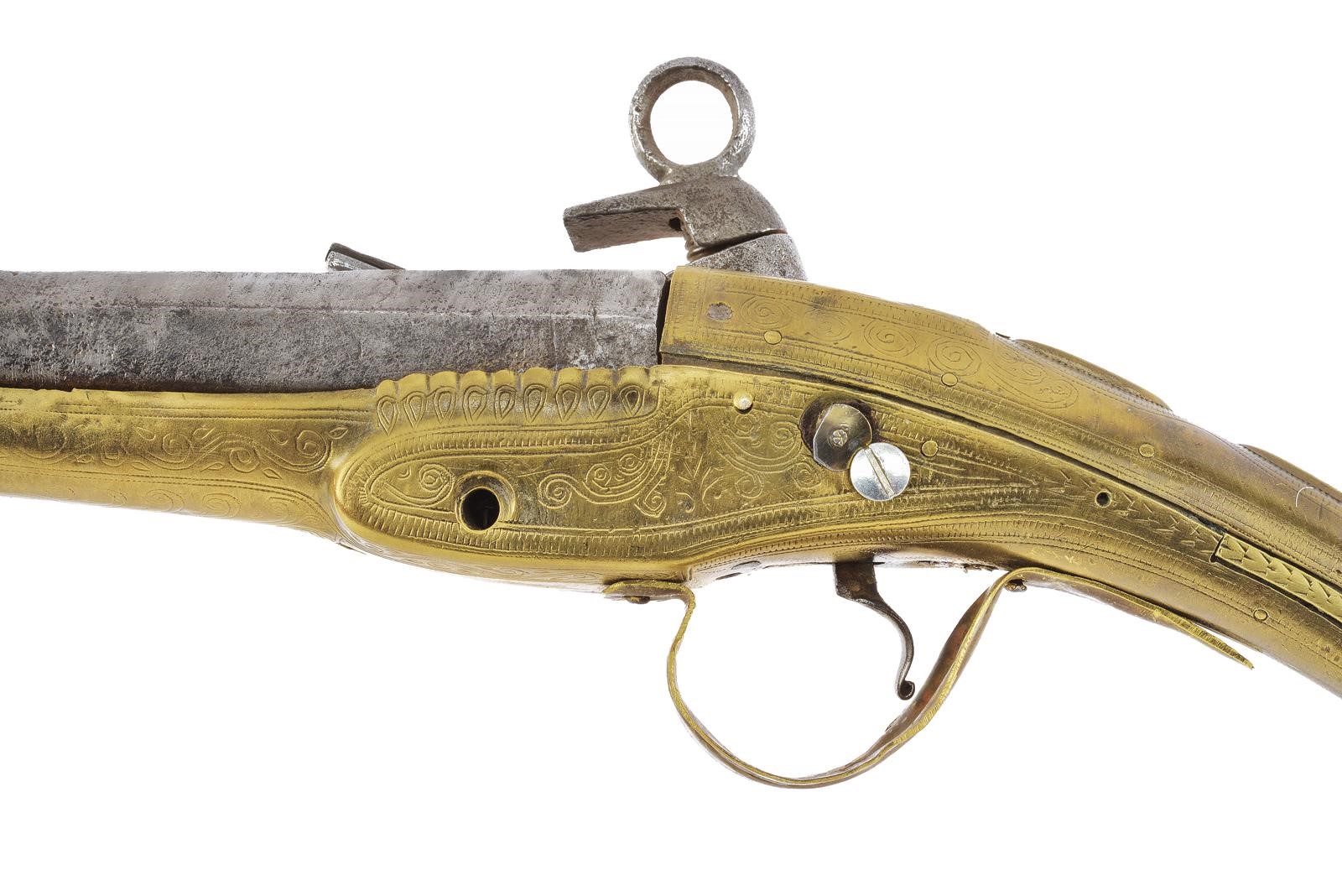 Arma da fuoco balcanica, pistola a pietra focaia alla morlacca, cal. 14 mm