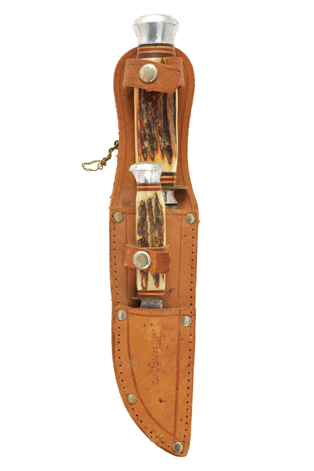 Militaria tedesca, Coltello da caccia con lama a un filo e controfilo marcata “SCHAAFF” Solingen