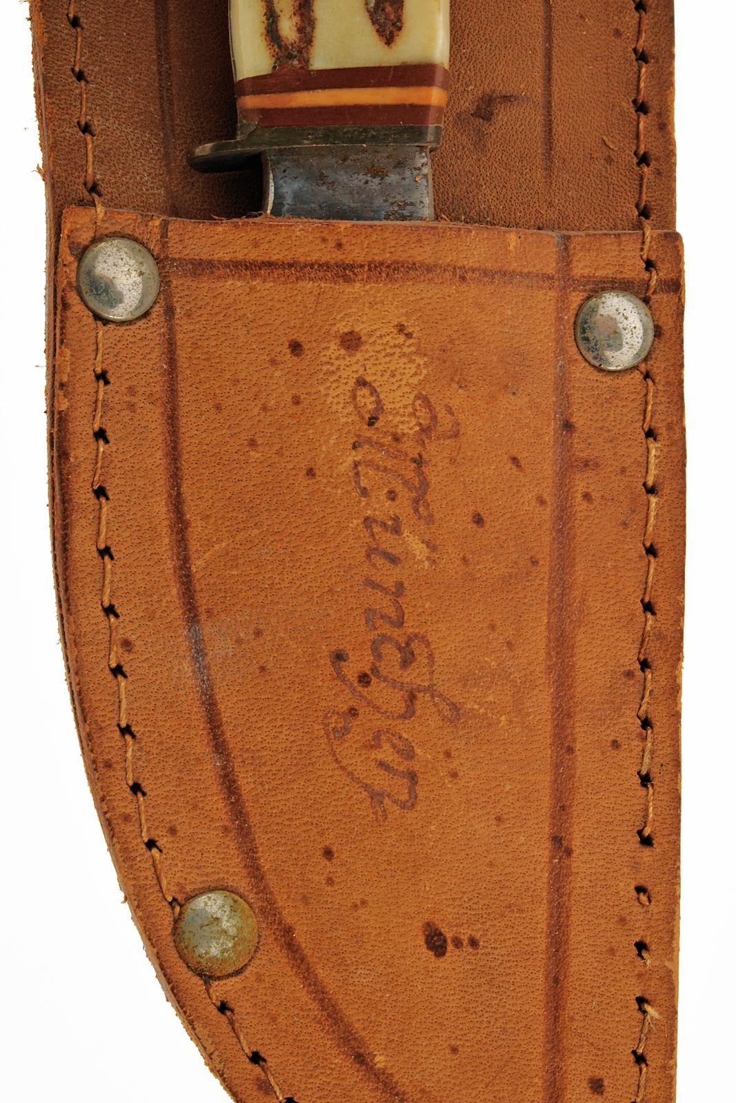 Militaria tedesca, Coltello da caccia con lama a un filo e controfilo marcata “SCHAAFF” Solingen