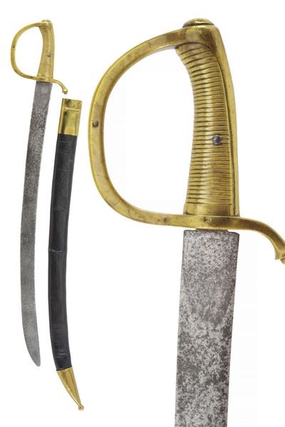 Francia, Sabre briquet con fodero moderno