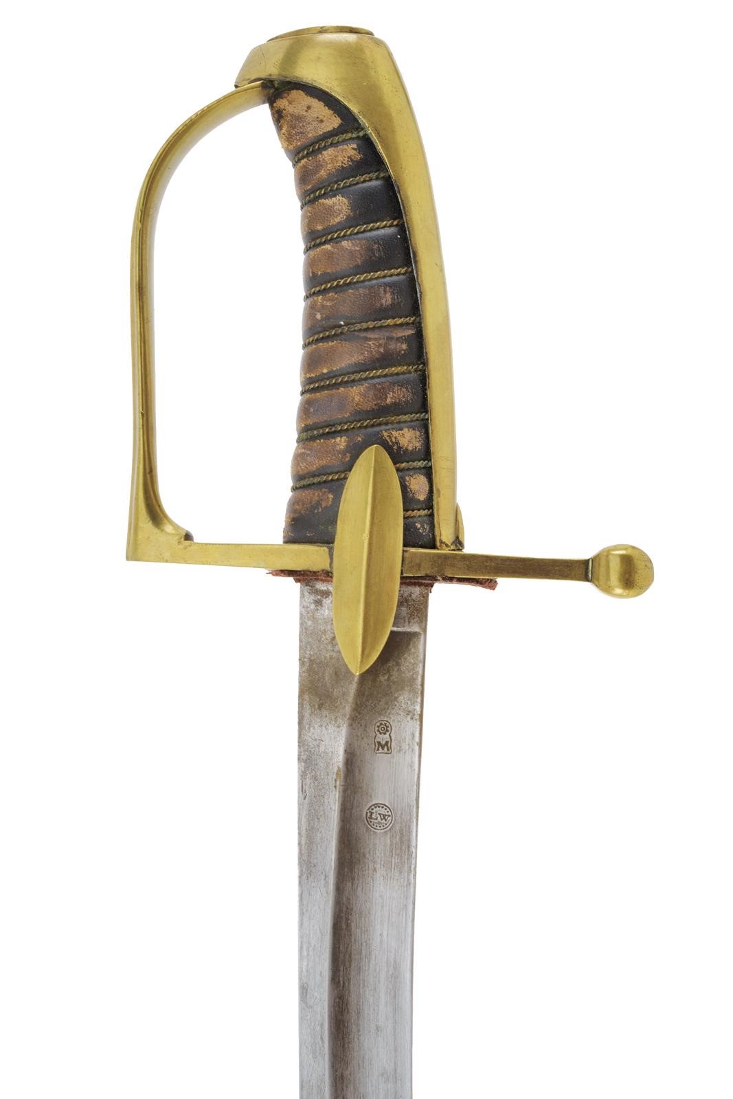 Francia, Sciabola da cavalleria (replica) con lama punzonata