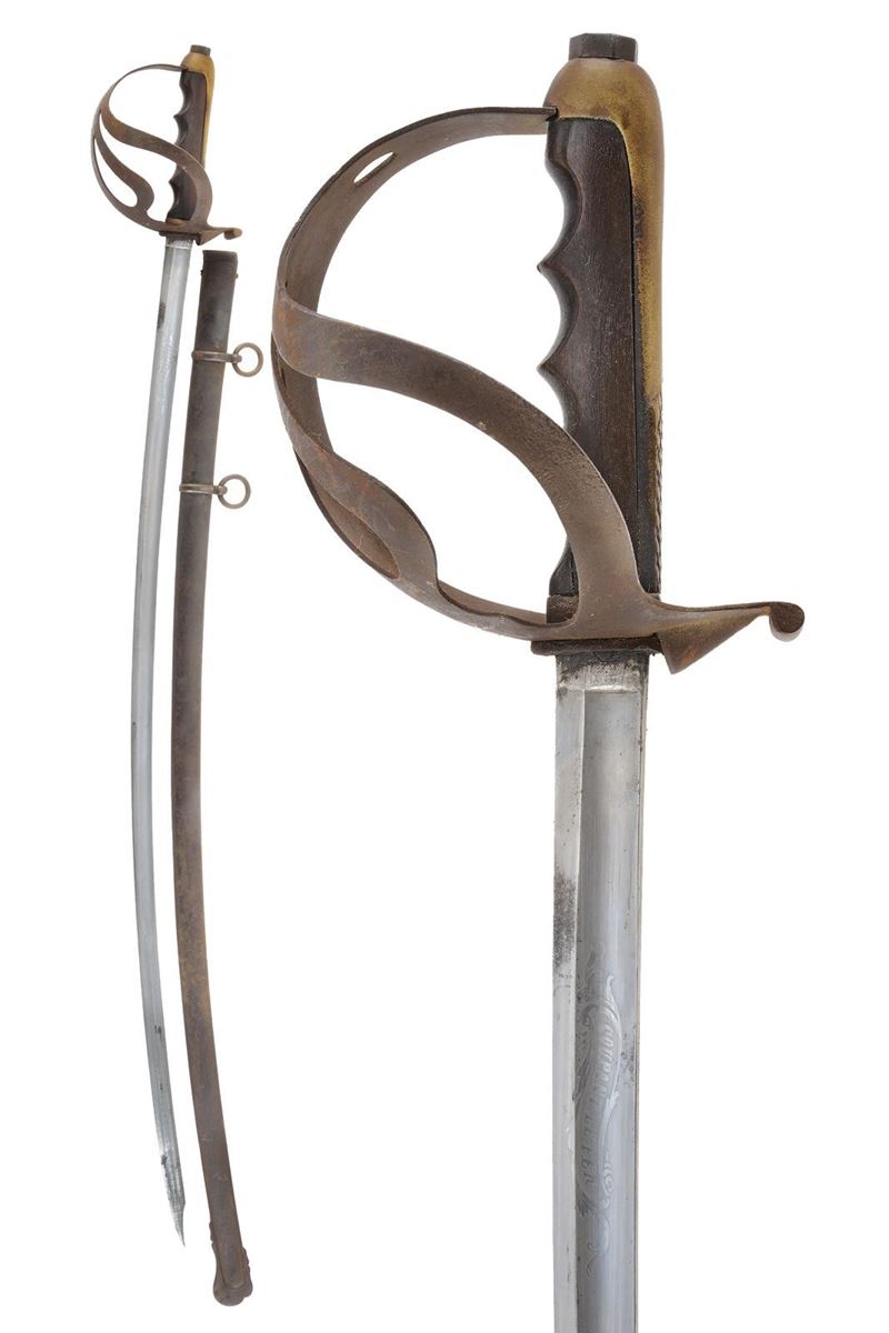 Regno d'Italia, Sciabola da ufficiale mod. 1888 con lama in damasco