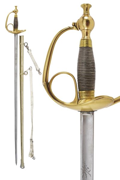 Regno di Sardegna, Spada da ufficiale “Albertina” mod. 1833