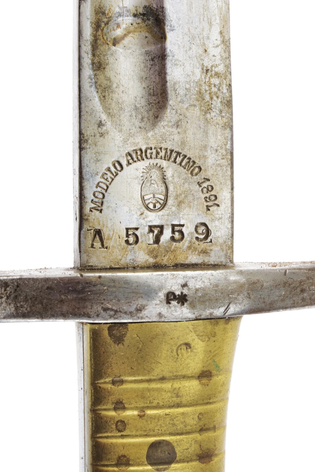 Weyersberg Kirschbaum & Co., Solingen, Baionetta Modello Argentino 1891