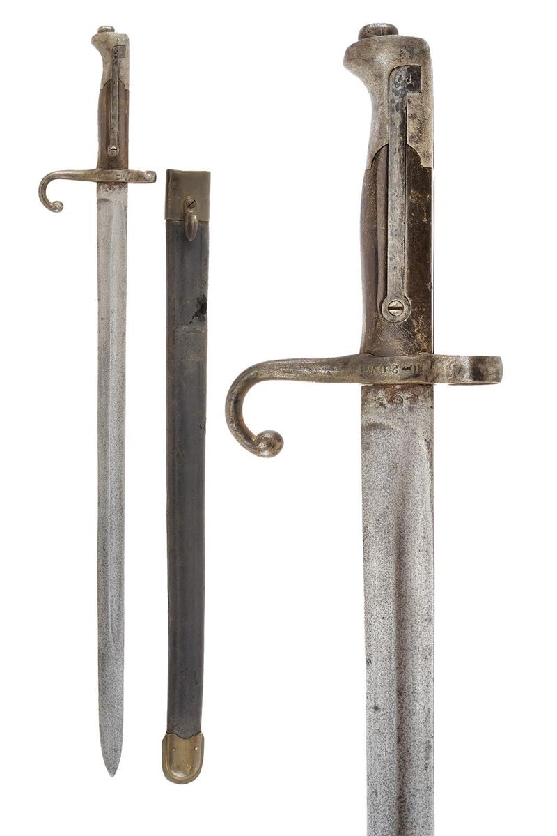 Baionetta Vetterli Mod. 1870 a molla lunga, Regno d'Italia