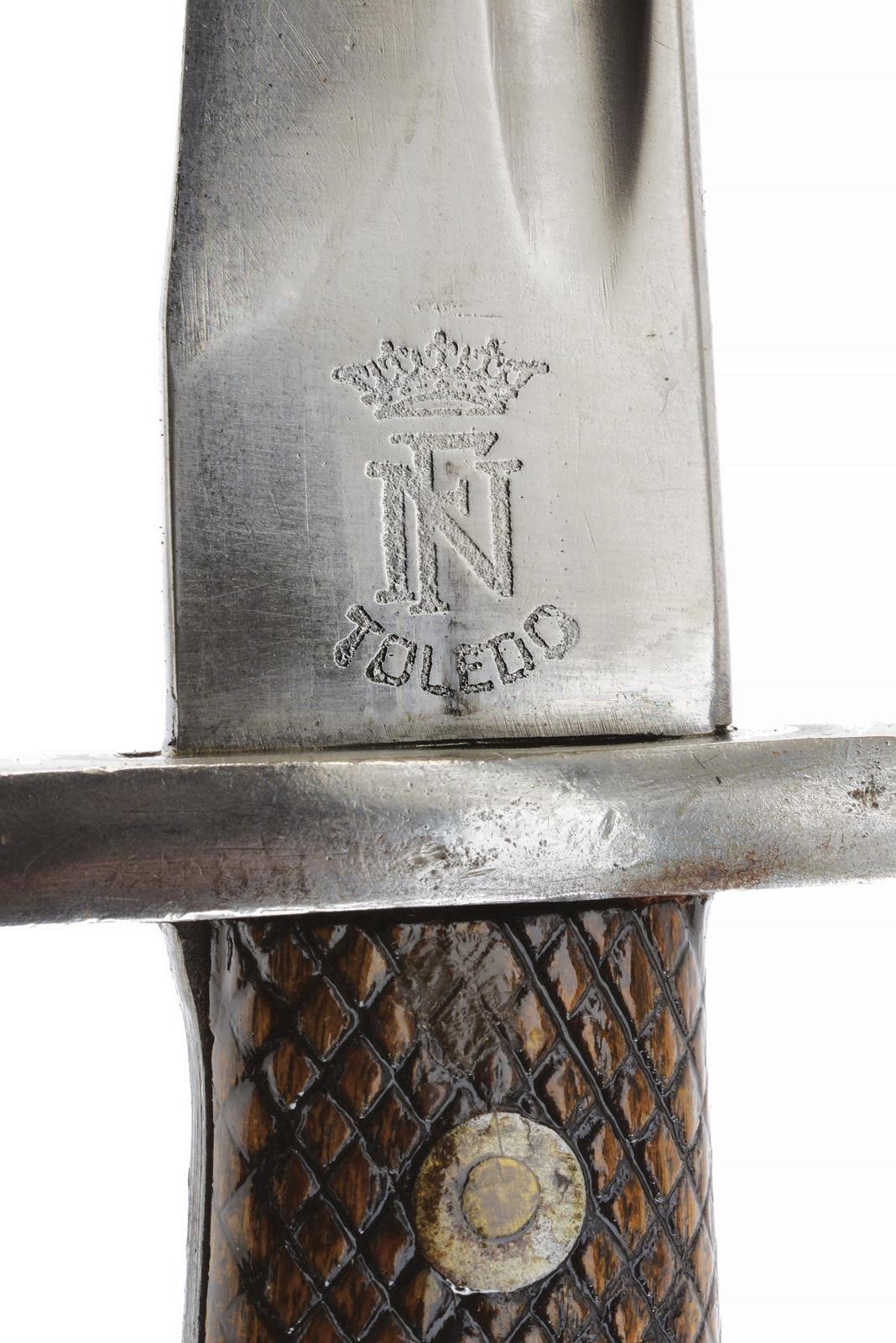 Baionetta Mod. 1941, lama a un filo rastremata, marcatura “TOLEDO”