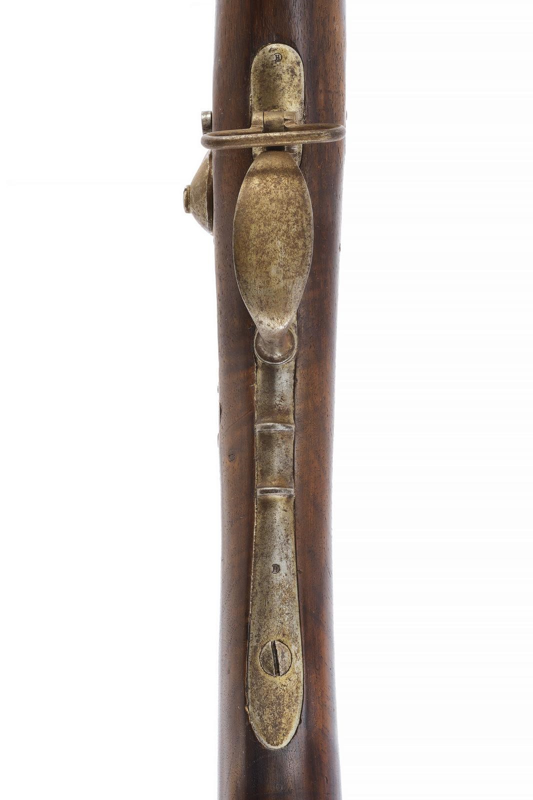 Fucile a luminello Mod. 1842 con baionetta, canna liscia e culatta ottagonale