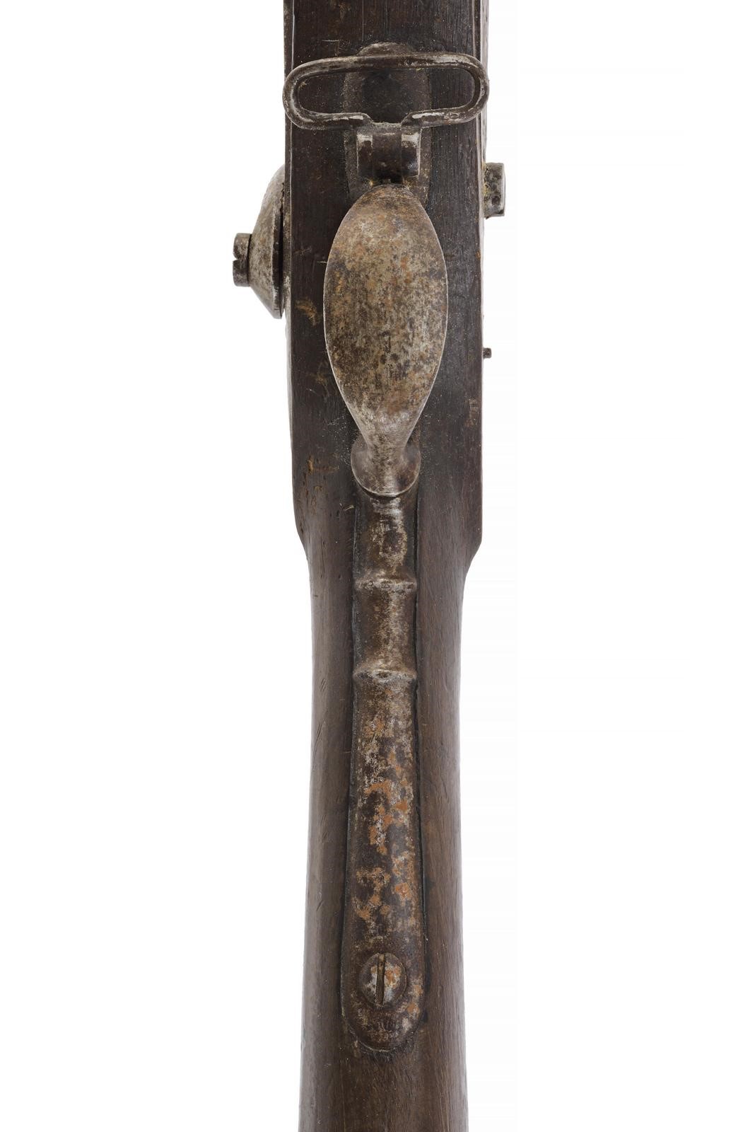 Fucile ad avancarica a luminello a molla, canna tonda liscia (cal. 17 mm) con codetta e alzo
