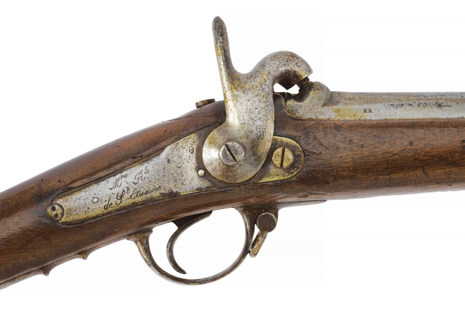 St. Etienne, Fucile a luminello Mod. 1842 con baionetta
